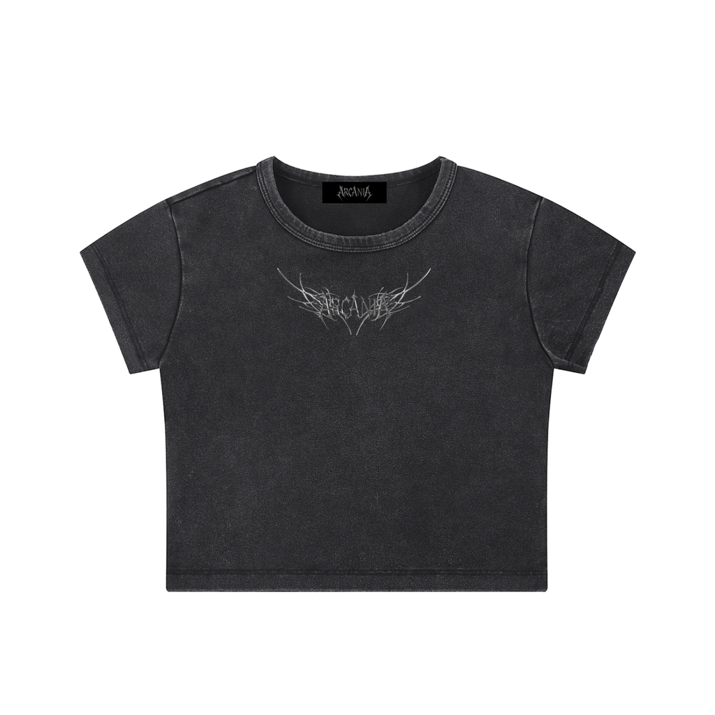 Arcania Women's Snow Washed Crop Top