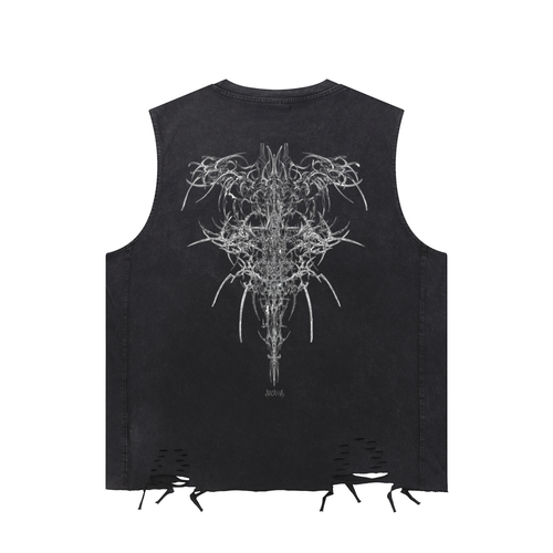 Arcania Men's Snow Washed Raw-Hem Tank Top